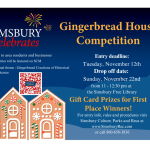2026 Simsbury Celebrates Gingerbread House Flyer